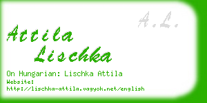 attila lischka business card